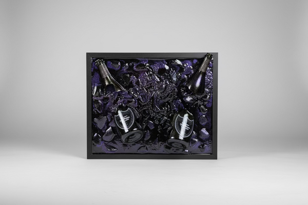 Tableau de Champagne Double Dom Pérignon Lumineux