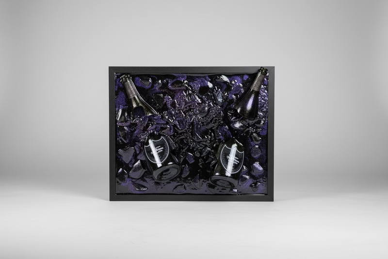 Tableau de Champagne Double Dom Pérignon Lumineux